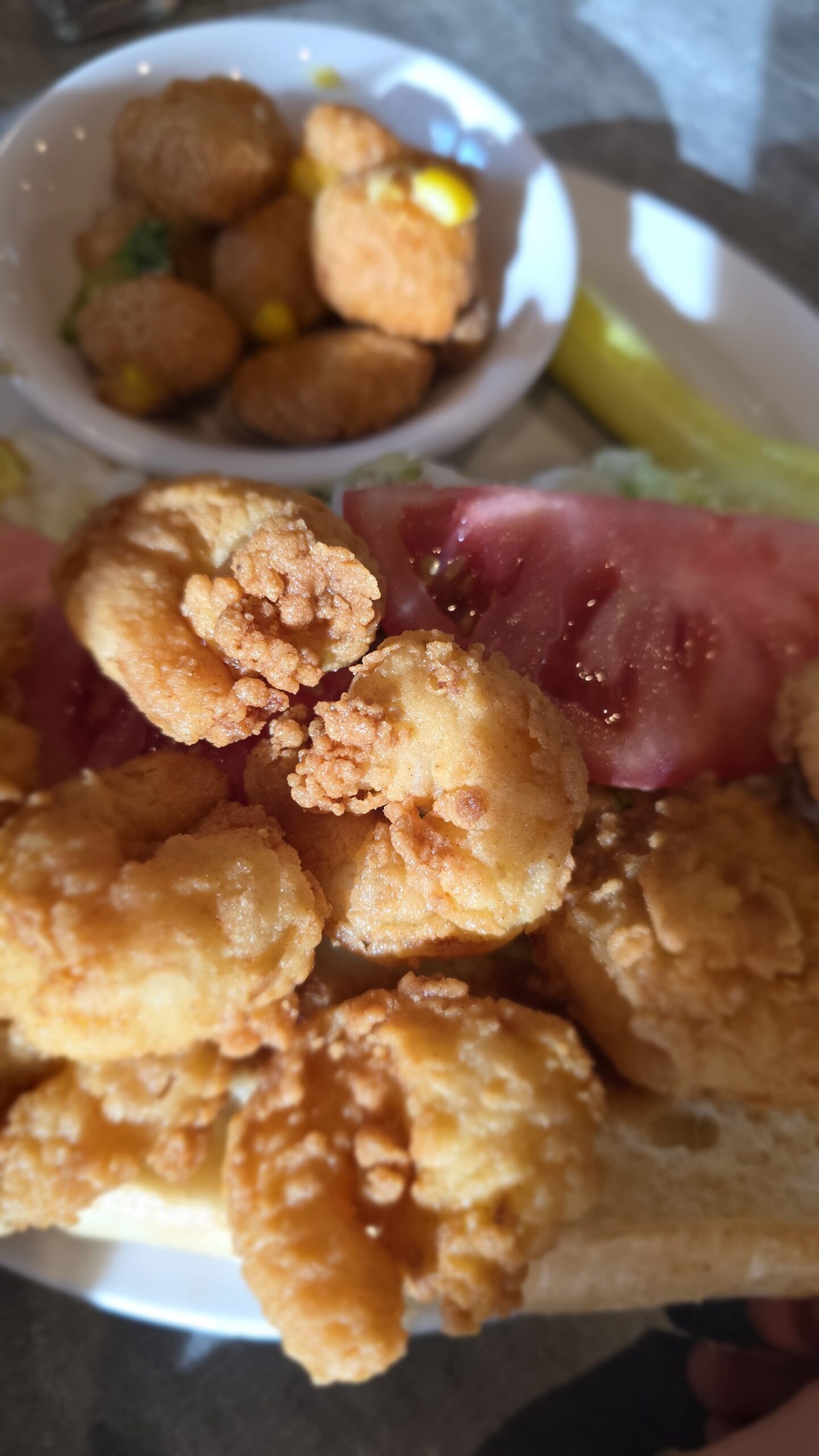 Fried corn nuggets appetizer at Break on the Lake