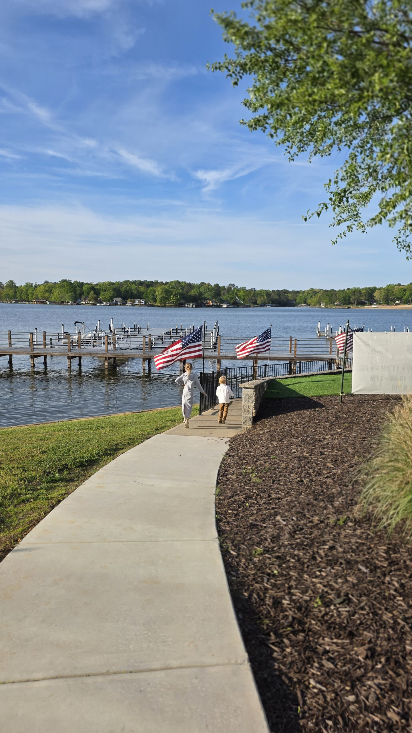 Po' boy sandwich and sides at Break on the Lake