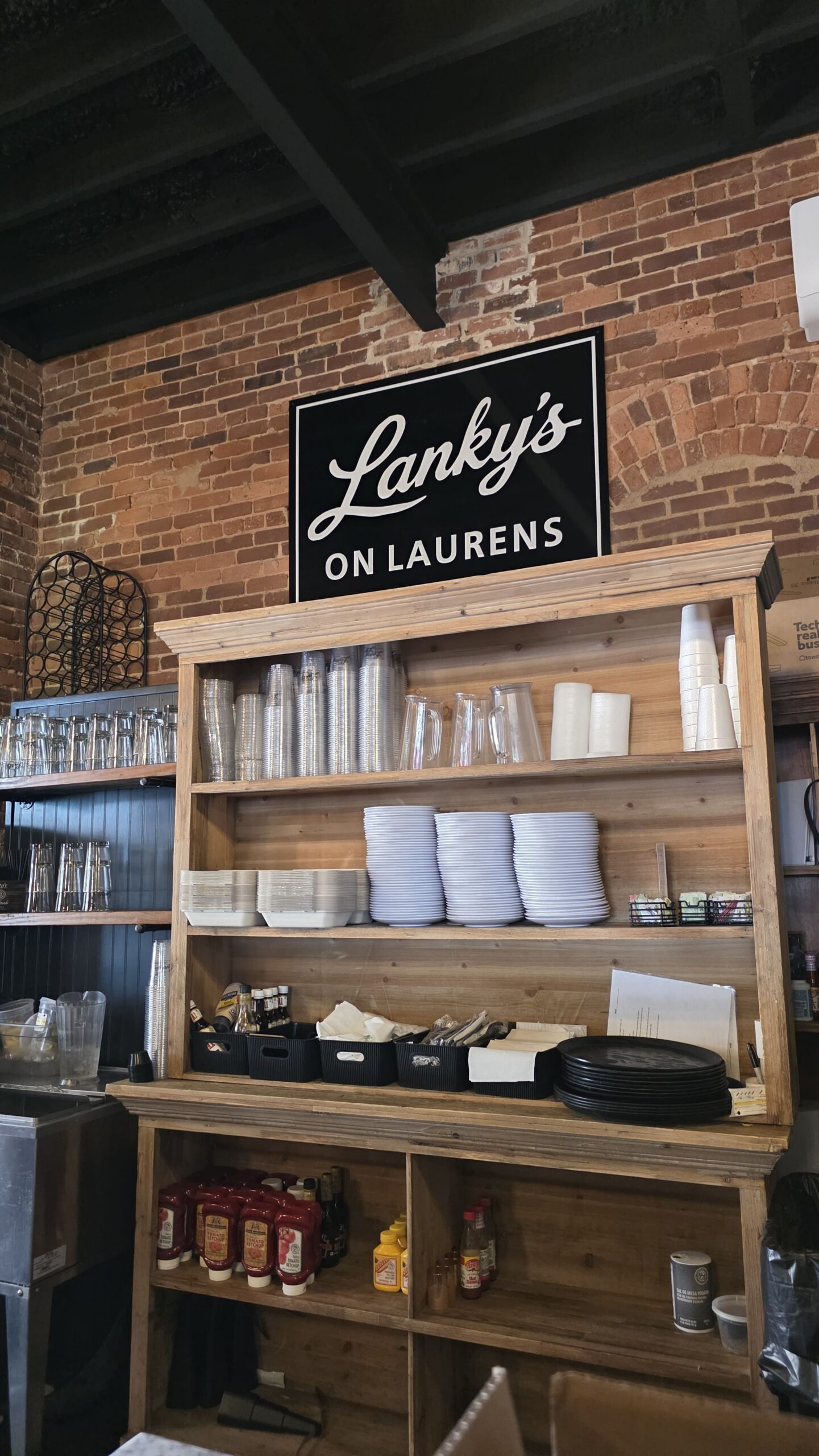 Interior bar area at Lanky's on Laurens in downtown Aiken